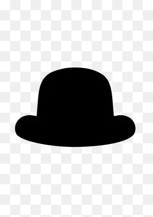 Black Bowler Hat Silhouette Free Svg File - ClipartFlare ClipartFlare.com