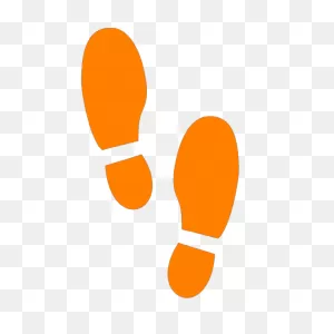 Shoe Print Outline Clipart - Clipart Suggest