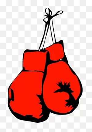 Vector Drawing Of Fiery Red Boxing Gloves | Public Domain Vectors