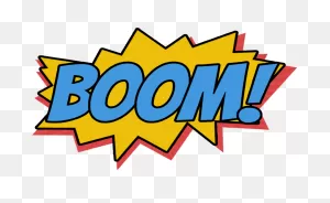 Boom Graphic Comic Sticker