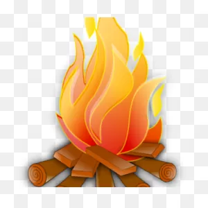 Fireplace Clipart Fireside Chat - Big Bonfire Clip Art - (400X400 ClipartFlare.com 