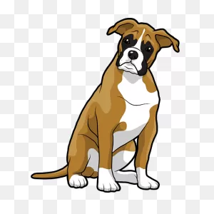 Boxer Dog Vector Png | 