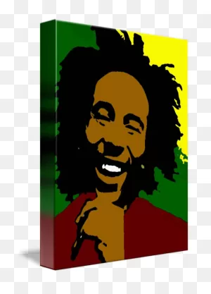 Bob Marley Illustration Cartoon Poster - Painting Bob Marley Png ClipartFlare.com 