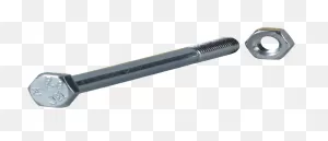 Hexagon Head Bolts With Nut, Electro Zinc Plated