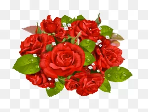 Bouquet Vector Valentine Flower - Bouquet Of Roses Vector Clipart ClipartFlare.com 