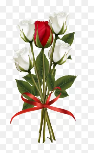 Flower Bouquet Rose Red, White And Red Rose Bouquet, White And Red ClipartFlare.com 