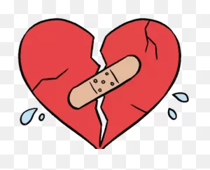 Heart Clipart Clipart Easy Cartoon - Broken Heart Easy To Drawing ClipartFlare.com 