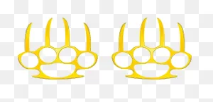 Avenger S Brass - Cat Paw Brass Knuckles Clipart - Full Size ClipartFlare.com 