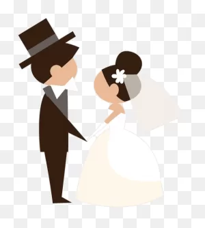 Animated Brides Grooms Wedding Party Stickers Messages - Bride And ClipartFlare.com 