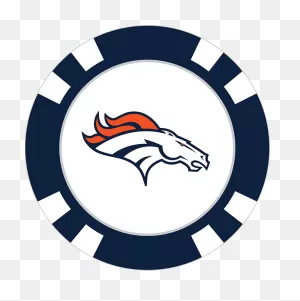 Denver Broncos Poker Chip Ball Marker - Team Golf Usa