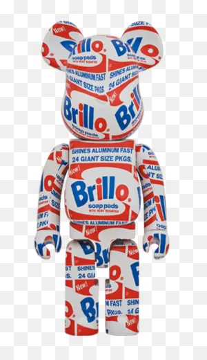 Andy Warhol Brillo 1000% Bearbrick By Medicom Toy