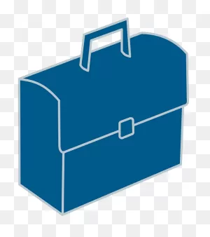 Briefcase Blue Business - Free Vector Graphic On ClipartFlare
