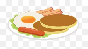 Breakfast Of Pancakes, Fried Egg, Sausage, Bacon Clipart. Free ClipartFlare.com 