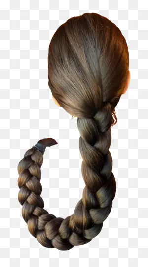 Girl Hair Brunette Braid Wrap Really Long (3) By Pngtransparency ClipartFlare.com 