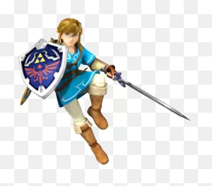 Zelda Link Transparent Clipart - Breath Of The Wild Link Ssb4 ClipartFlare.com 