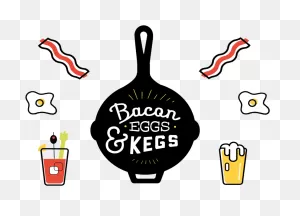 Brunch Clipart Meal Ticket - Bacon Eggs And Kegs 2018 - Png ClipartFlare.com 