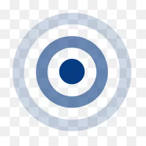 Bullseye Clipart Blue - Blue And White Bullseye | Full Size Png ClipartFlare.com 