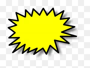 Download Hd Comic Callout Yellow Clip - Star Burst Clip Art ClipartFlare.com 
