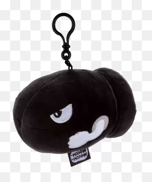 Bullet Bill Mocchi Mocchi 4” Clip On Plush - Mario | Full Size Png ClipartFlare.com 