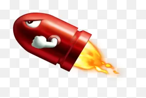 Red Bullet Bill Mario - ClipartFlare