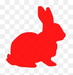Bunny Rabbit Red - Free Vector Graphic On ClipartFlare