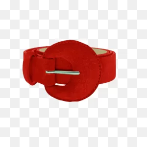 Red Half Moon Buckle Belt By Beltbe