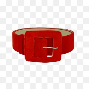 Red Square Buckle Belt By Beltbe