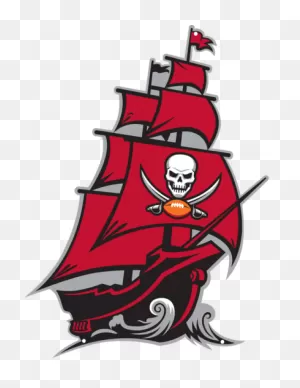 Tampa Bay Buccaneers Laser Cut Steel Logo Statement Size-Pirate Ship Logo
