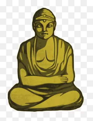 Big Green Buddha Vector Drawing | Free PNG-WebP