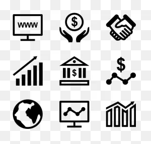 Graphic Black And White Download Business Icon Glyph - Business ClipartFlare.com 