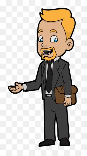 Businessman Clipart Standing - Cartoon Businessman Vector Png ClipartFlare.com 
