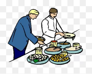 Restaurant, Self Service - Buffet Clipart - (425X360) Png Clipart ClipartFlare.com 