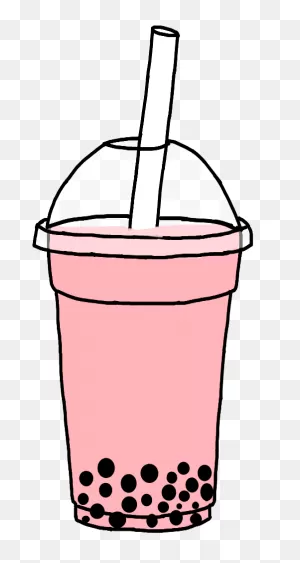 Boba #bobatea #bubbletea #trendy #pink #pastel #pastelpink - Pink ClipartFlare.com 