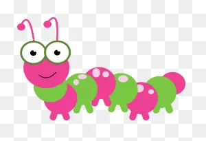 Caterpillar Clipart - Pink Caterpillar Clipart | Full Size Png ClipartFlare.com 