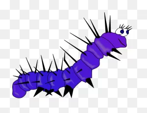 Violet Caterpillar Clipart Free Image Download