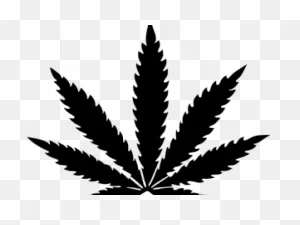 Download Cannabis Clipart Black And White - Cannabis Leaf - Full ClipartFlare.com 