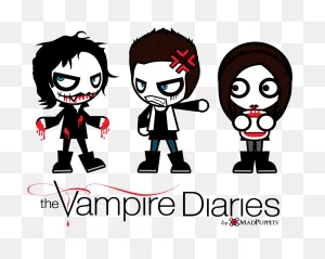 The Vampire Diaries By Mad Puppets By Madpuppetsofficial - Vampire ClipartFlare.com 