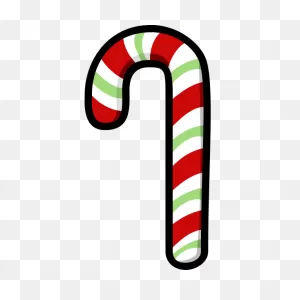 Red And Green Candy Cane | Free PNG-WebP