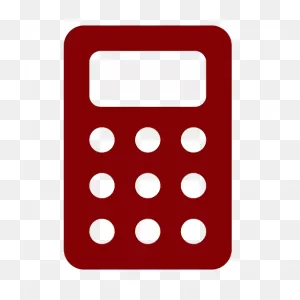 Maroon Calculator 8 Icon - Free Maroon Calculator Icons
