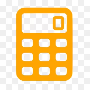 Orange Calculator 2 Icon - Free Orange Calculator Icons