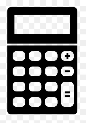 Plus Icon Clipart - Calculator, Black, Text, Transparent Clip Art