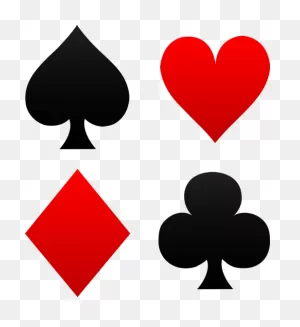 Free Clip Art Of Red And Black Playing Card Suits - Spades, Hearts ClipartFlare.com 