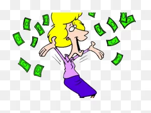 Cash Clipart Jackpot Winner - Throwing Money In The Air - Png ClipartFlare.com 