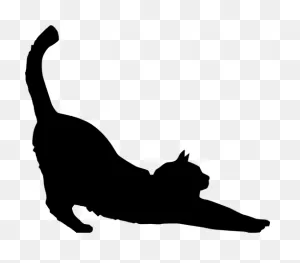 Cat Cat Black And White Silhouette Clipart - Cat Clipart Animals ClipartFlare.com 