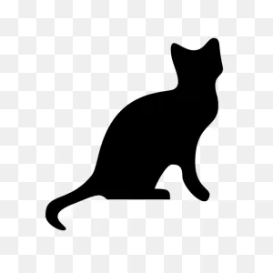 Cat Silhouette Wall Decal Design 5 In 2021 | Cat Sketch ClipartFlare.com 