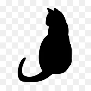 Free White Cat Silhouette, Download Free Clip Art, - White Cat ClipartFlare.com 