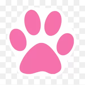 Pink Cat Paw Print Clip Art Drawing Free Image Download