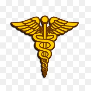 Caduceus Symbol Blue Gradient Clip Art - Rod Of Asclepius ClipartFlare.com 