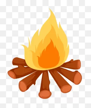 Transparent Fire Cartoon Png - Campfire Cartoon Clipart - Full ClipartFlare.com 