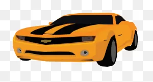 Clipart Free Stock Corvette Vector Camaro - Bumble Bee Car Vector ClipartFlare.com 